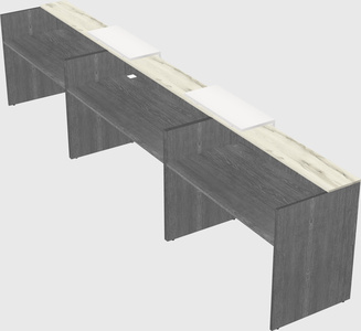 Long reception desk