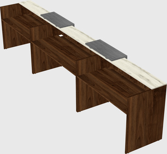 Long reception desk