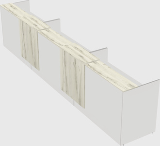 Long reception desk