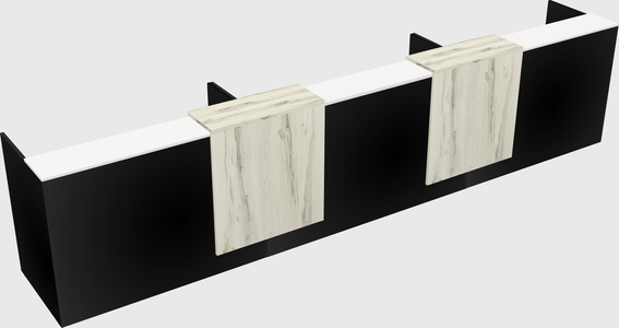 Long reception desk