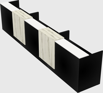 Long reception desk