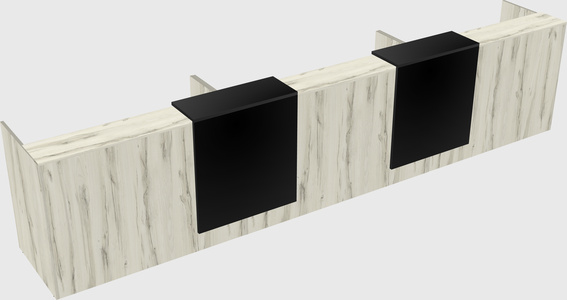 Long reception desk