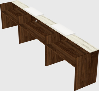 Long reception desk