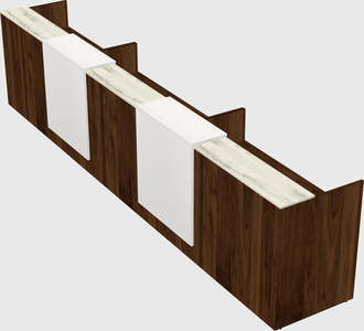 Long reception desk