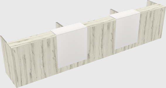 Long reception desk