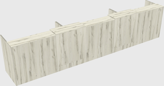 Long reception desk