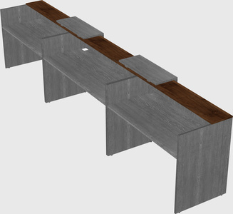Long reception desk