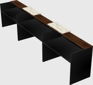 Long reception desk