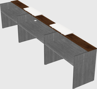 Long reception desk