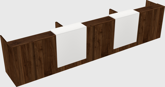 Long reception desk