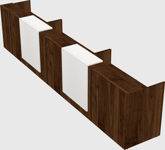 Long reception desk