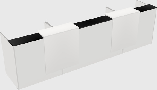 Long reception desk