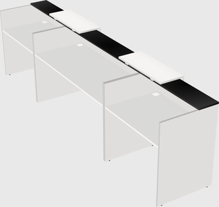 Long reception desk