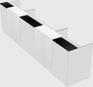 Long reception desk