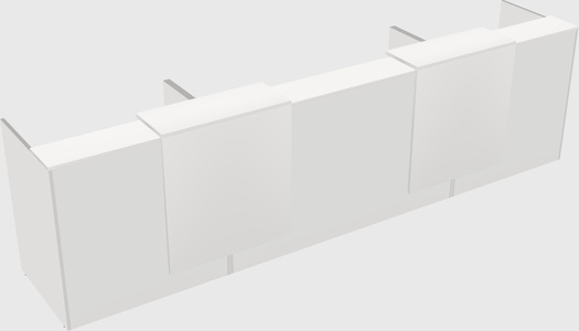 Long reception desk