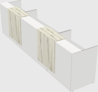 Long reception desk