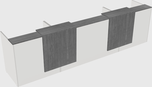 Long reception desk