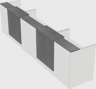 Long reception desk