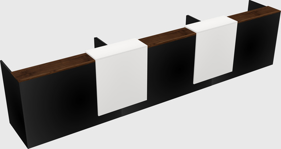 Long reception desk