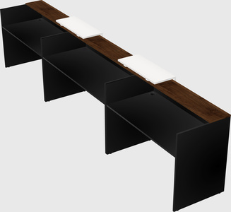 Long reception desk