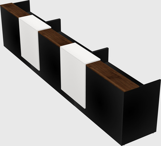 Long reception desk