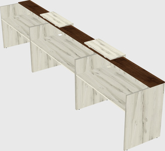 Long reception desk