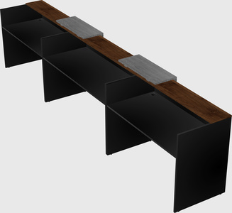 Long reception desk