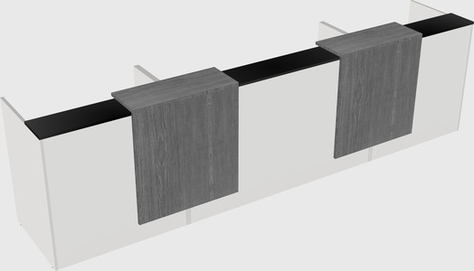 Long reception desk