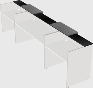Long reception desk