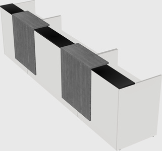 Long reception desk