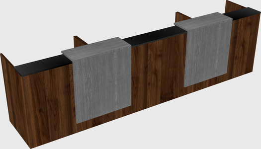 Long reception desk