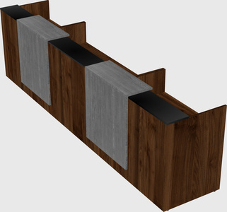 Long reception desk