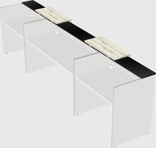 Long reception desk