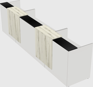Long reception desk
