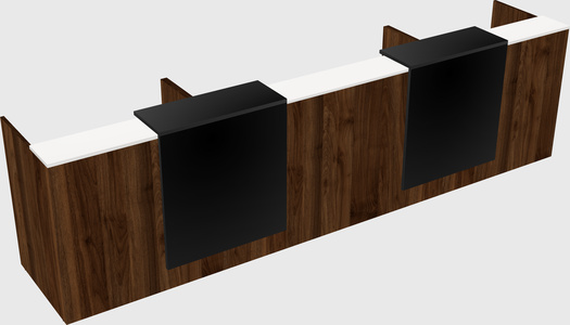 Long reception desk