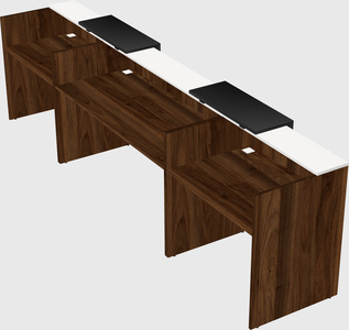 Long reception desk