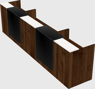Long reception desk