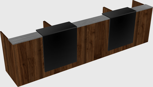 Long reception desk