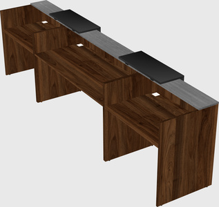 Long reception desk