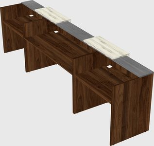 Long reception desk