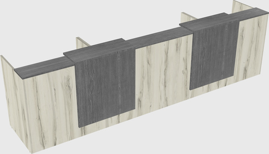 Long reception desk