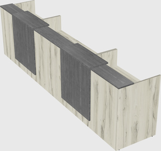 Long reception desk