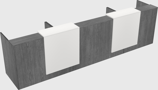 Long reception desk
