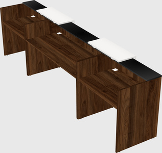 Long reception desk