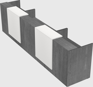 Long reception desk