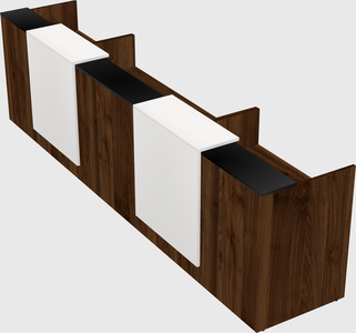 Long reception desk