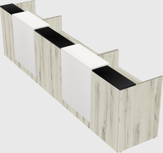 Long reception desk