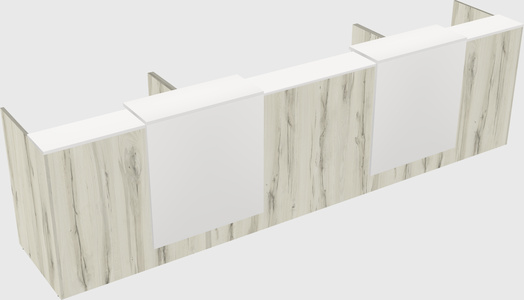 Long reception desk