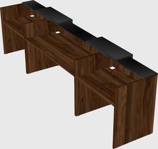 Long reception desk