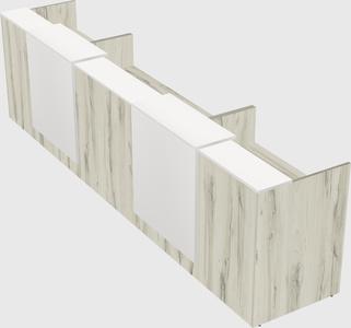 Long reception desk